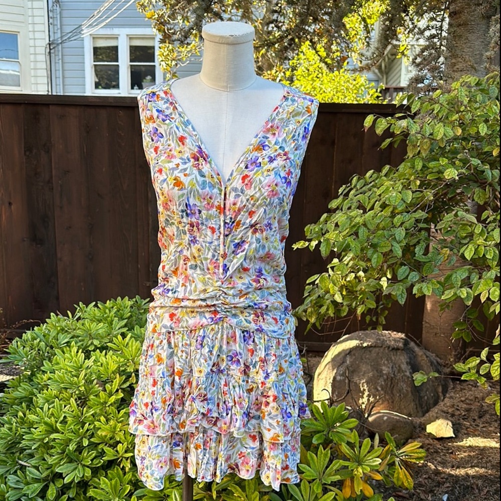 Lavender Brown Mini Dress